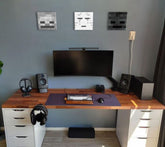 MINECRAFT OBRAZ - Οι καλύτεροι χαρακτήρες σε καμβά - GHAST, SKELETON, WITHDER SKELETON Έκπτωση 60% 60X20 cm