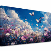 Ζωγραφική της πεταλούδας - Πετώντας πάνω από το λιβάδι