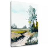 Τοπίο σε καμβά Ταξίδι προς μια καλύτερη ζωή | διαφορετικές διαστάσεις