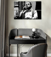 Οι μεγαλύτεροι μαφιόζοι της οθόνης THE GODFATHER - VITO CORLEONE με ένα μπουκάλι ουίσκι - εικόνα 2