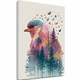 Η εικόνα στον καμβά Forest Owl - Mystical Decoration - εικόνα 2