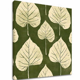 Η εικόνα στον καμβά Green Leaves - Botanical Motif - εικόνα 2