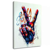 Εικόνα PEACE HAND | Ιταλικός καμβάς | διαφορετικές διαστάσεις