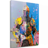 Εικόνα GRAFFITI KNIGHT | Ιταλικός καμβάς - εικόνα 2