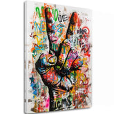 Εικόνα PEACE HAND | Ιταλικός καμβάς