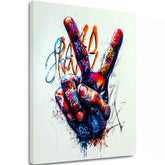 Εικόνα PEACE HAND | Ιταλικός καμβάς