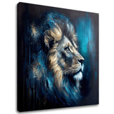 Διακοσμητική ζωγραφική σε καμβά - PREMIUM ART - Lion's Strength and Grace - εικόνα 2