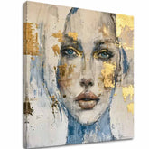 Κομψή εικόνα μιας γυναίκας Διεισδυτικό βλέμμα