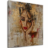 Κομψή εικόνα μιας γυναίκας Η χαριτωμένη μούσα