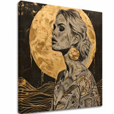 Κομψή εικόνα μιας γυναίκας Golden Aura