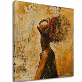 Κομψή εικόνα μιας γυναίκας Κρυμμένη σε σκέψεις