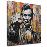 Εικόνα ABRAHAM LINCOLN - Η δύναμη της ιστορίας | φινιρισμένο στο χέρι του καλλιτέχνη - εικόνα 2