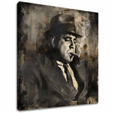 Εικόνα AL CAPONE - Καπνός και δύναμη | φινιρισμένο στο χέρι του καλλιτέχνη - εικόνα 2