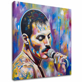 Εικόνα FREDDIE MERCURY - Θρύλος υπό το φως της δημοσιότητας | φινιρισμένο στο χέρι του καλλιτέχνη - εικόνα 2