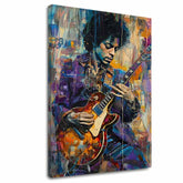 Εικόνα JIMI HENDRIX - Κιθάρα στη φωτιά | φινιρισμένο στο χέρι του καλλιτέχνη - εικόνα 2
