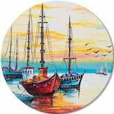 Στρογγυλή ζωγραφισμένη ζωγραφική Άπειρη ομορφιά | διαφορετικές διαστάσεις