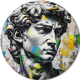 Στρογγυλές ζωγραφιές με ακρυλικό Αρχαία άποψη του Δαβίδ | διαφορετικές διαστάσεις