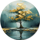 Στρογγυλές ζωγραφιές με ακρυλικό Η ιστορία της χαμένης λίμνης | διαφορετικές διαστάσεις