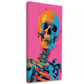 Εικόνα NEON SKELETON σε καμβά | Ακρυλικό λεπτομέρειες