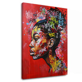 Εικόνα URBAN QUEEN σε καμβά | Ακρυλικό λεπτομέρειες