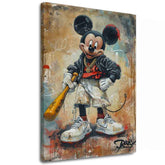 Εικόνα STREET MICKEY σε καμβά | φινιρισμένο στο χέρι του καλλιτέχνη - εικόνα 2