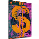 Εικόνα MONEY BENJAMIN σε καμβά | Ζωγραφισμένη δομή