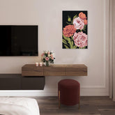 Ζωγραφική με αριθμούς FLOWER GARDEN | χαμηλή δυσκολία SPECIAL BLACK EDITION