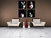 Χειροποίητος πίνακας ζωγραφικής POP Art Kiss - εικόνα 2