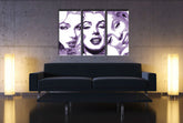 Χειροποίητος πίνακας ζωγραφικής POP ART MARILYN MONROE 120x80 cm - κύρια εικόνα