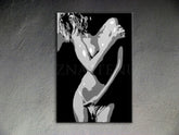 Χειροποίητος πίνακας ζωγραφικής POP ART NUDE WOMAN