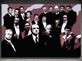 Χειροποίητος πίνακας ζωγραφικής POP Art The Mafia Family 1 κομμάτι family2
