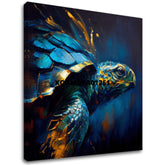 Διακοσμητική ζωγραφική σε καμβά - PREMIUM ART - Green Turtle Odyssey - εικόνα 2