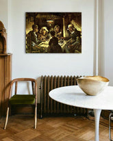 Η εικόνα στον καμβά Vincent van Gogh - Eaters of potatoes