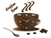 Ρολογια τοιχου COFFE TIME 3D COPPER