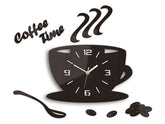 Ρολογια τοιχου COFFE TIME 3D WENGE
