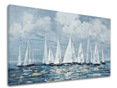 Ζωγραφική σε καμβά FLAGS ON THE SEA 1 κομμάτι - εικόνα 6