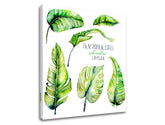 Τοιχογραφία με κείμενο Palm tropical leaves - εικόνα 3