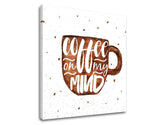 Τοιχογραφία με κείμενο Coffee on my mind - εικόνα 3