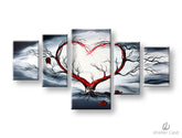Αναπαραγωγή του συγγραφέα σε καμβά LOVE