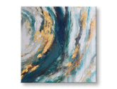 Ζωγραφισμένη εικόνα τοίχου ABSTRAKT 1 μέρος 70x70 cm
