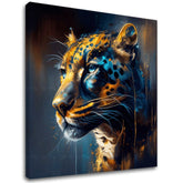 Σετ Safari Gold – Η χάρη του ιαγουάρου, 3D καμβάς gallery-wrap χειροποίητα τελειωμένος με ακρυλικά χρώματα