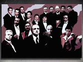 Χειροποίητος πίνακας ζωγραφικής POP Art The Mafia Family 1 κομμάτι family2