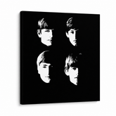 Χειροποίητος πίνακας ζωγραφικής POP Art BEATLES 1 κομμάτι beat8 – Τρισδιάστατη απεικόνιση του χειροποίητα ζωγραφισμένου καμβά σε λευκό φόντο. Κυρίαρχα χρώματα: μαύρο, λευκό.