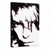 Χειροποίητος πίνακας ζωγραφικής POP Art David Bowie 1 τεμάχιο db – Τρισδιάστατη απεικόνιση του χειροποίητα ζωγραφισμένου καμβά σε λευκό φόντο. Κυρίαρχα χρώματα: μαύρο, καφέ, λευκό.