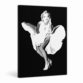 Χειροποίητος πίνακας ζωγραφικής POP Art Marilyn Monroe 1 κομμάτι mon6 – Τρισδιάστατη απεικόνιση του χειροποίητα ζωγραφισμένου καμβά σε λευκό φόντο. Κυρίαρχα χρώματα: μαύρο, λευκό, γκρι.