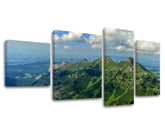 Ζωγραφική τοίχου 4 τμημάτων SLOVAKIA / TATRY