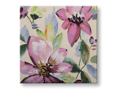 Ζωγραφισμένη εικόνα τοίχου FLOWERS 1 μέρος CFAZH5769C+6E1 - 60x60 cm