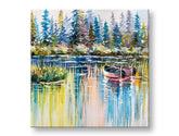 Ζωγραφισμένη εικόνα τοίχου LANDSCAPE 1 μέρος CFALN013 - 60x60 cm