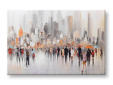 Ζωγραφισμένος πίνακας τοίχου CITY 1 μέρος 120x80 cm