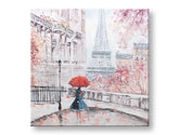 Ζωγραφισμένος πίνακας τοίχου PARIS 1 μέρος 70x70 cm